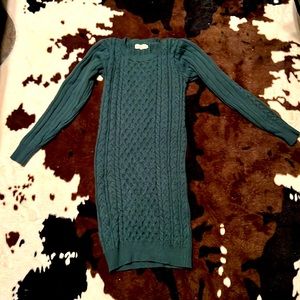 Green ribbed knit dress! SM